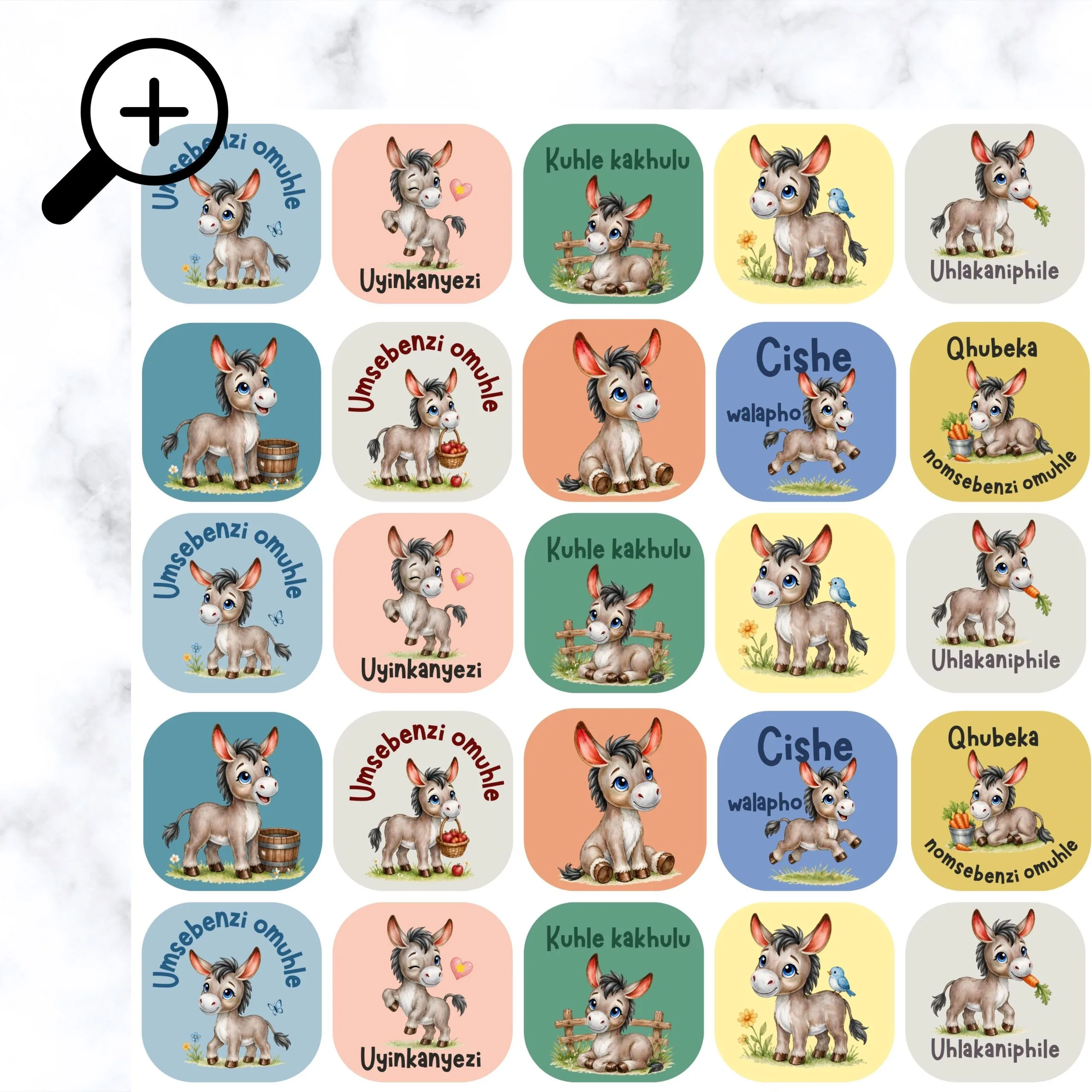 Donkey Sticers by My Sister & i