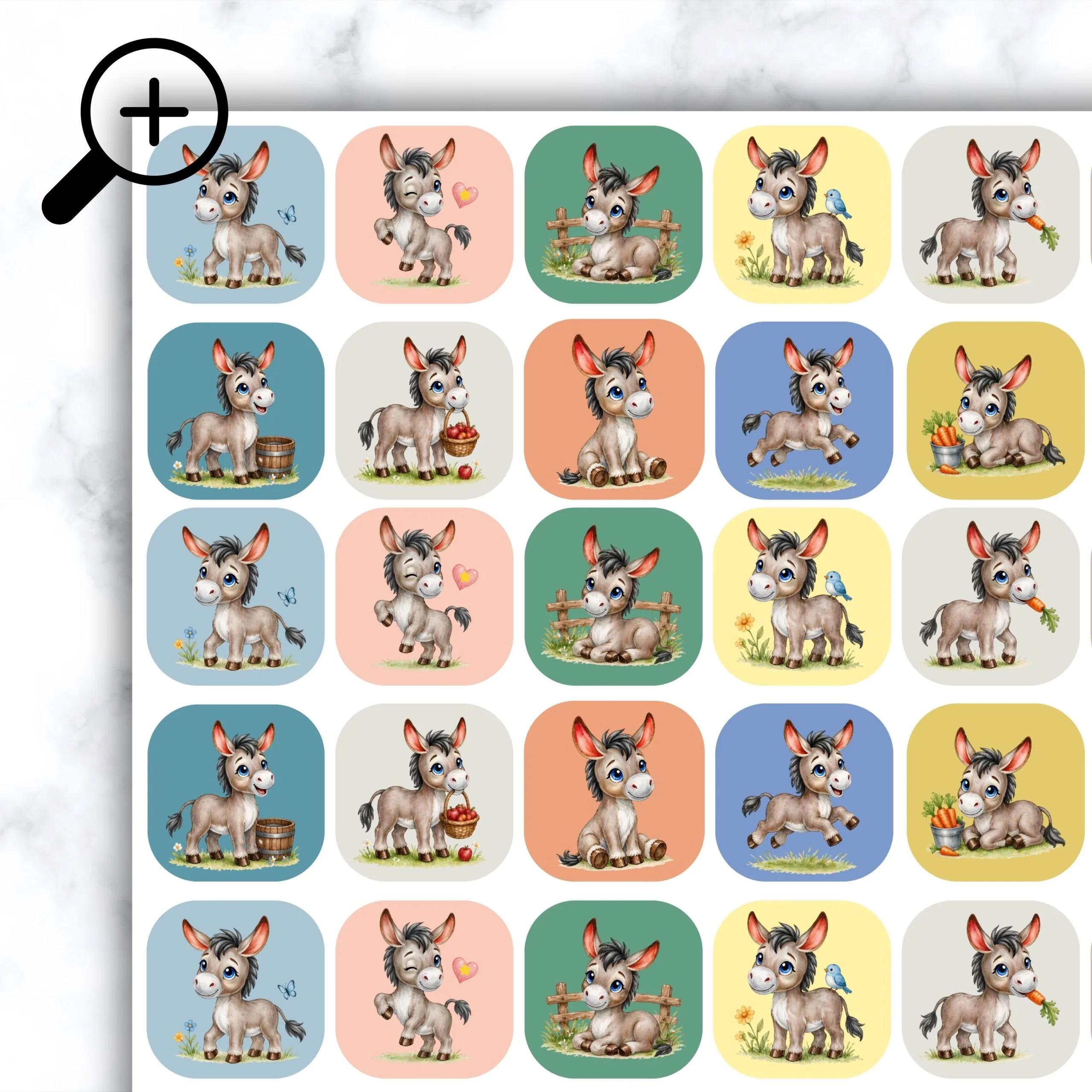 Donkey Sticers by My Sister & i