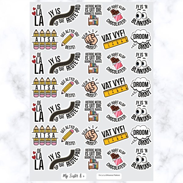Oe La La Afrikaanse Plakkers - Pun stickers