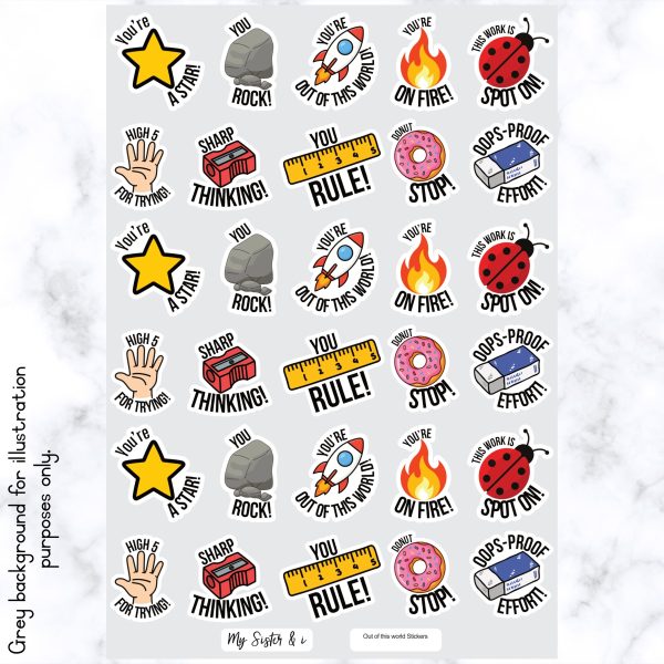 Out of this World Pun Stickers