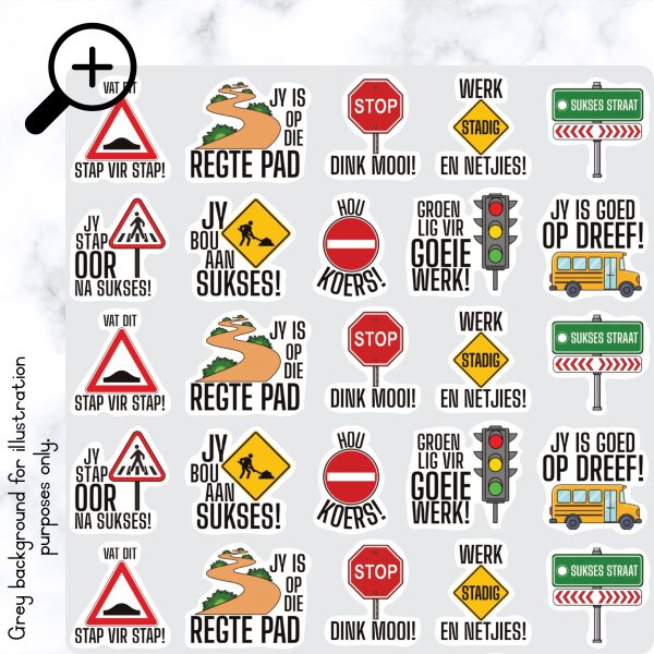 Padteken Plakkers Afrikaans - B