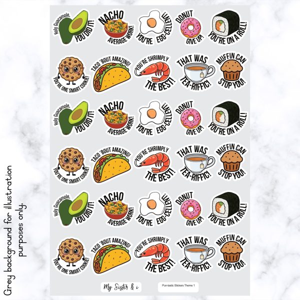 Pun-tastic Reward Stickers -Theme 1