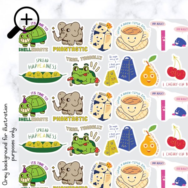 Pun-tastic Reward Stickers Theme 2 - zoom in