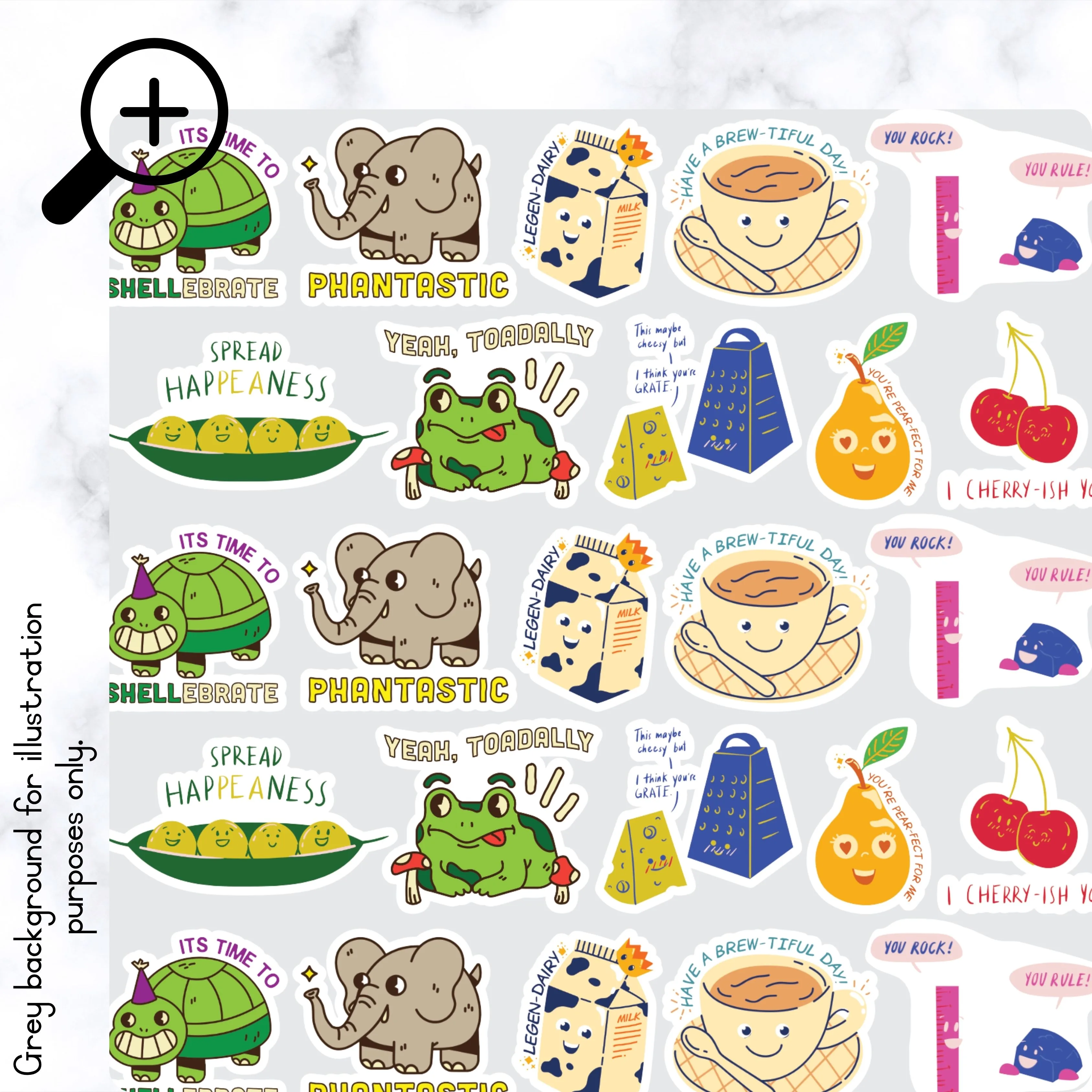 Pun-tastic Reward Stickers Theme 2 - zoom in