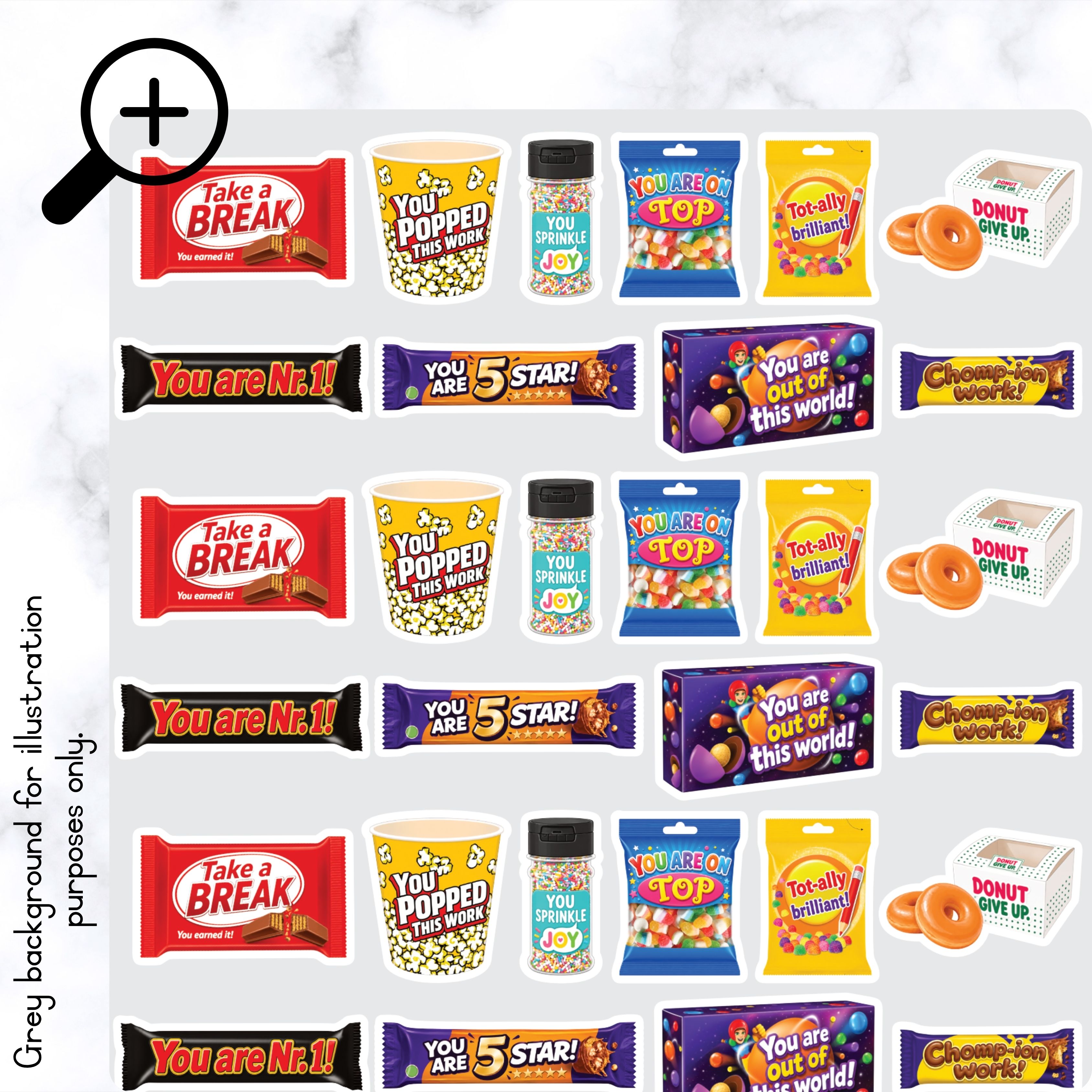 Sweety Reward Teacher Stickers - B
