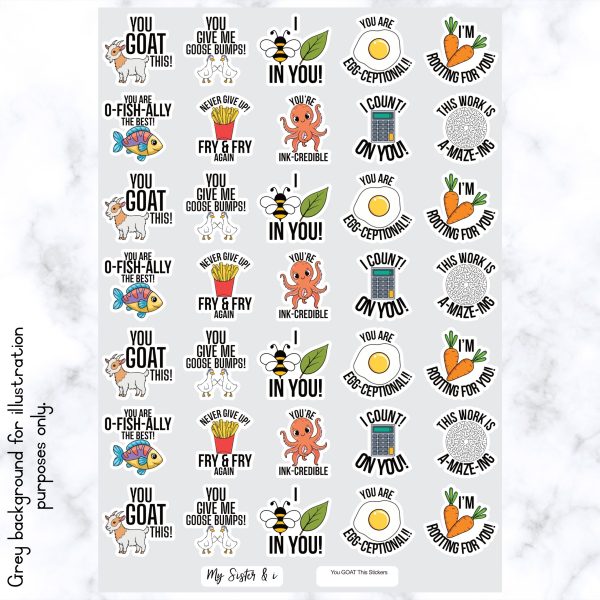 You Goat This Pun Stickers