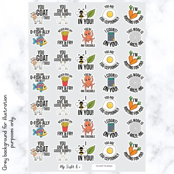 You Goat This Pun Stickers