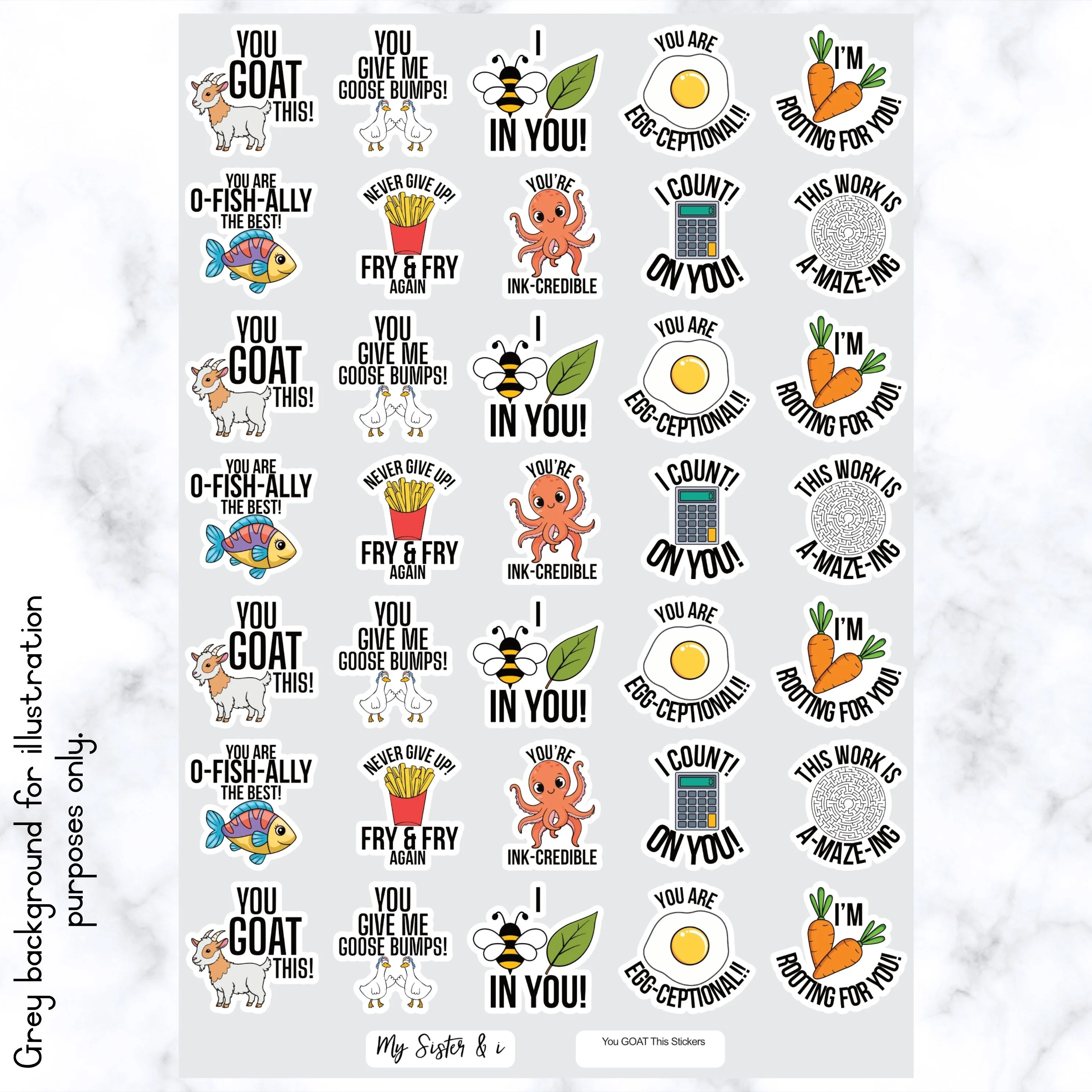 You Goat This Pun Stickers