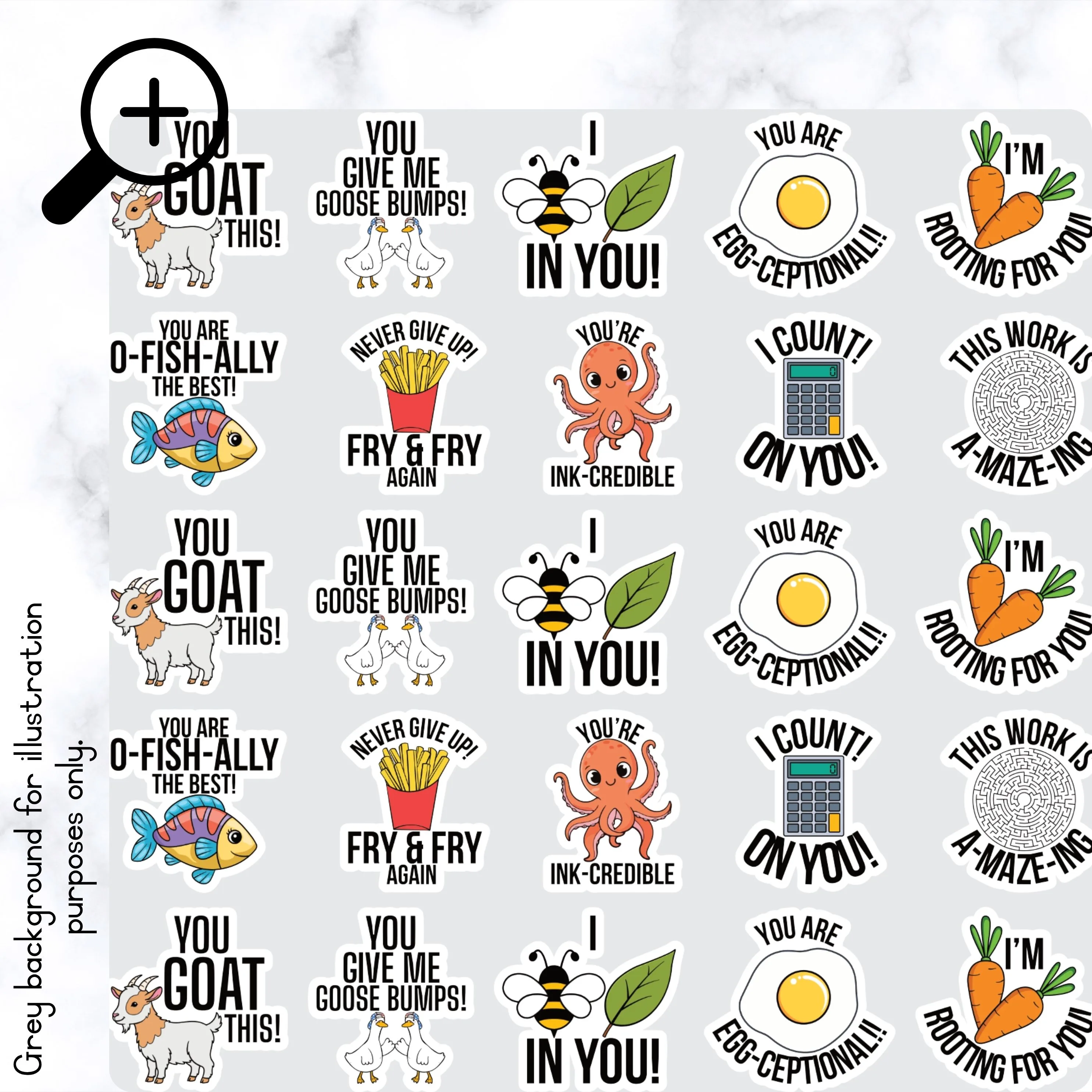 You Goat This Pun Stickers