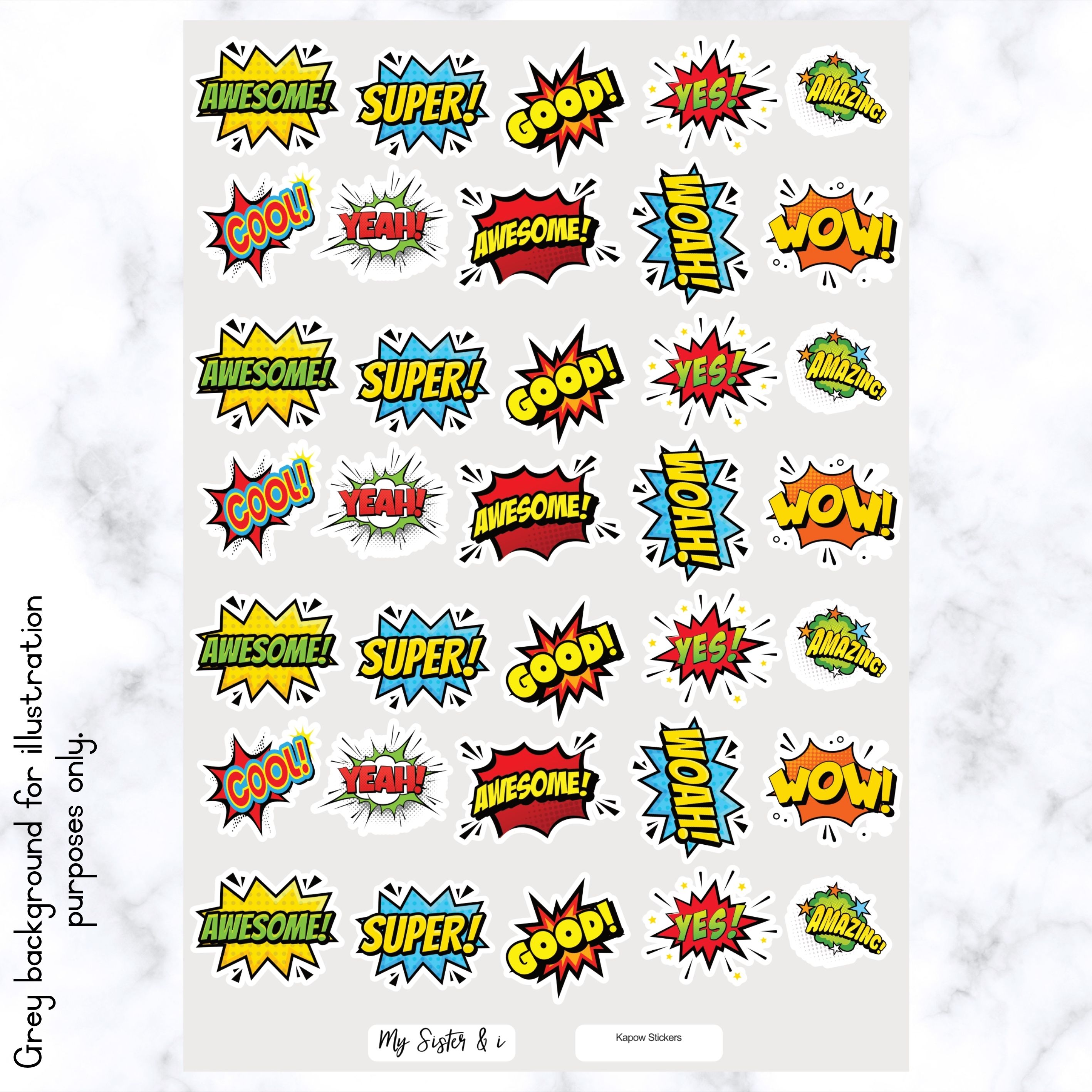 Kapow Stickers