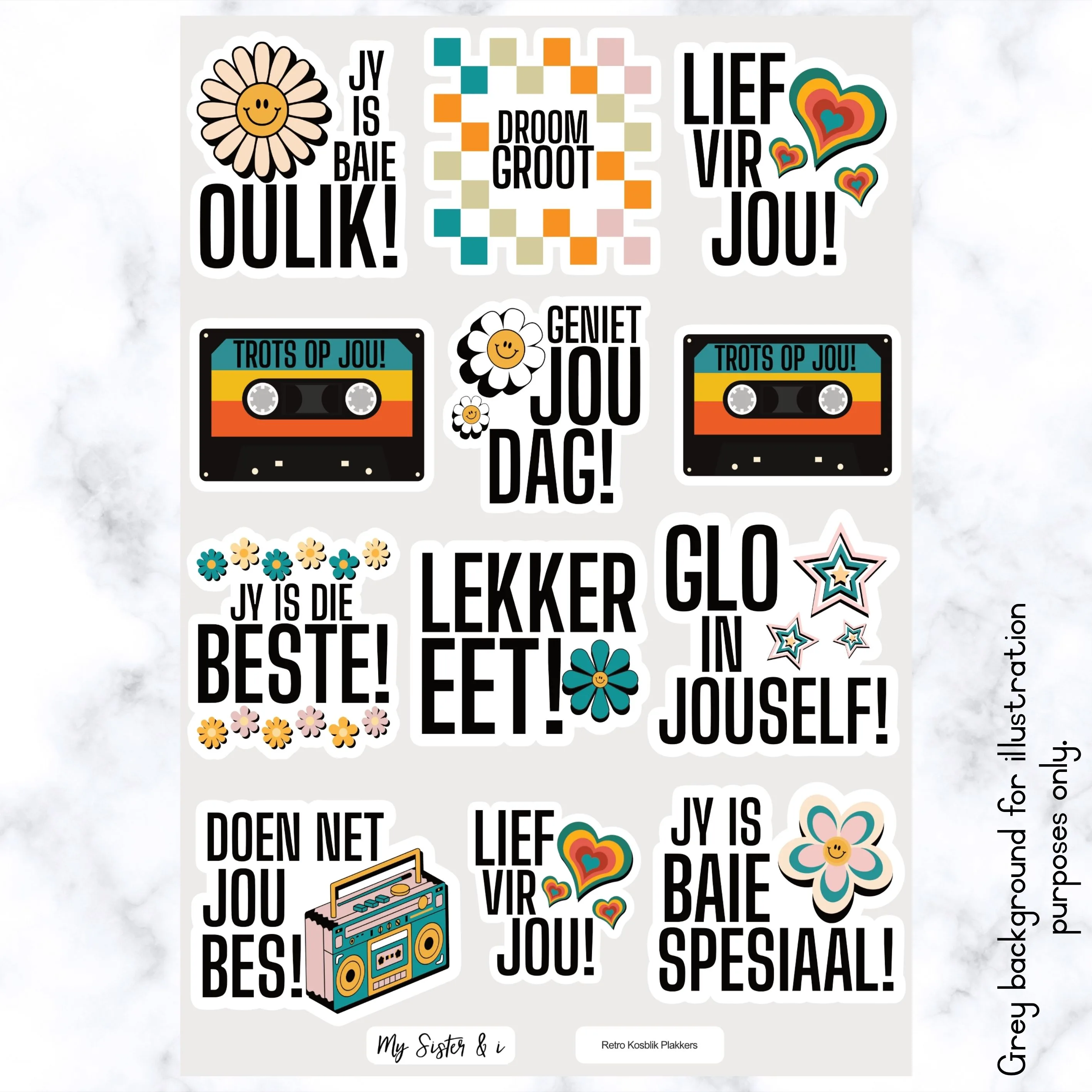 Retro Kosblik Plakkers