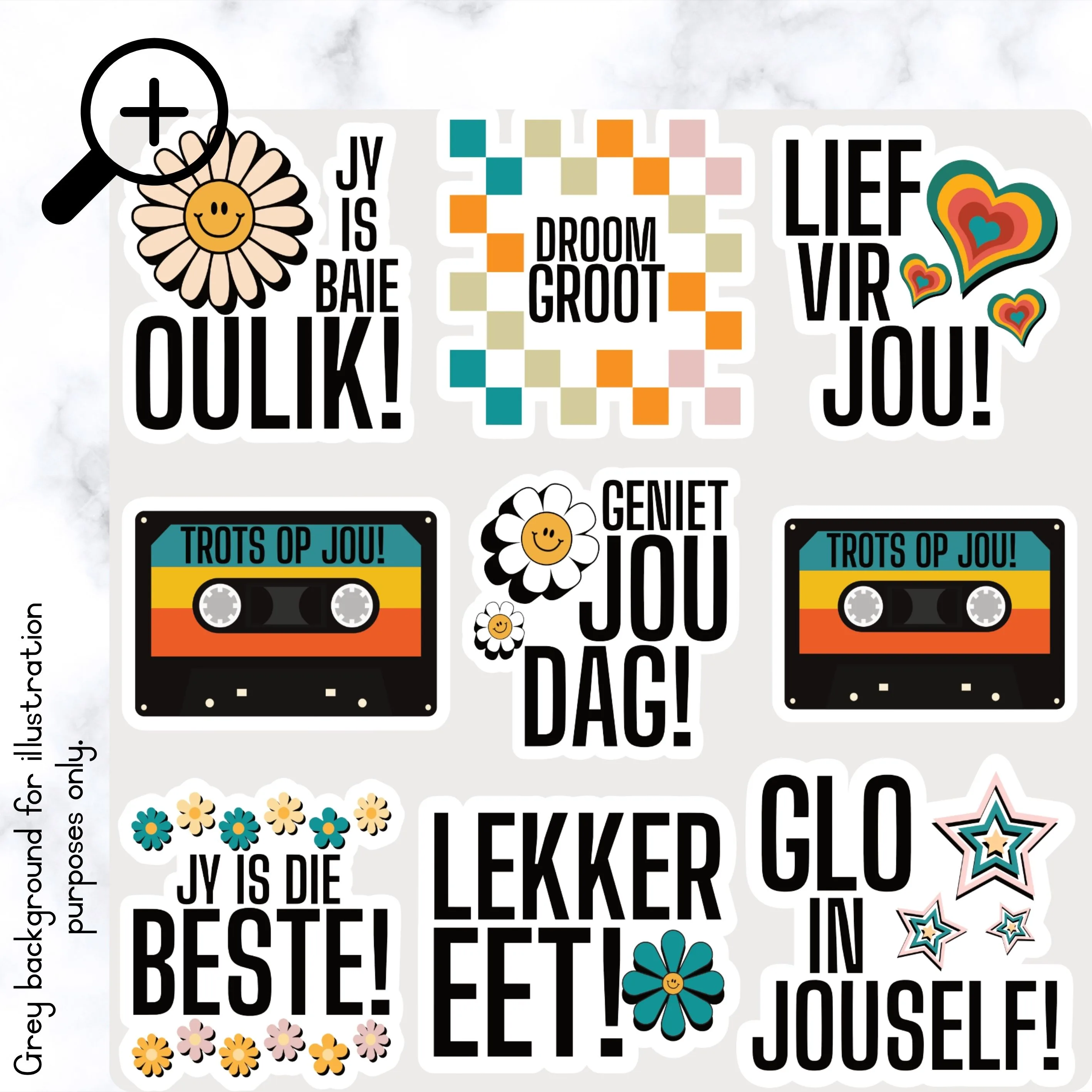 Retro Kosblik Plakkers