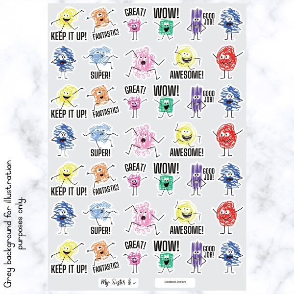 Stickers English - A