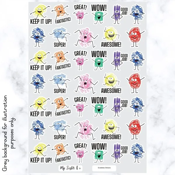 Stickers English - A