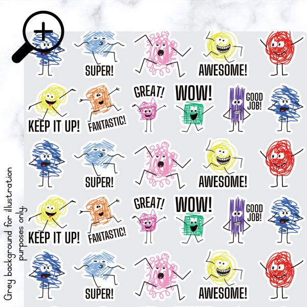 Stickers English - B