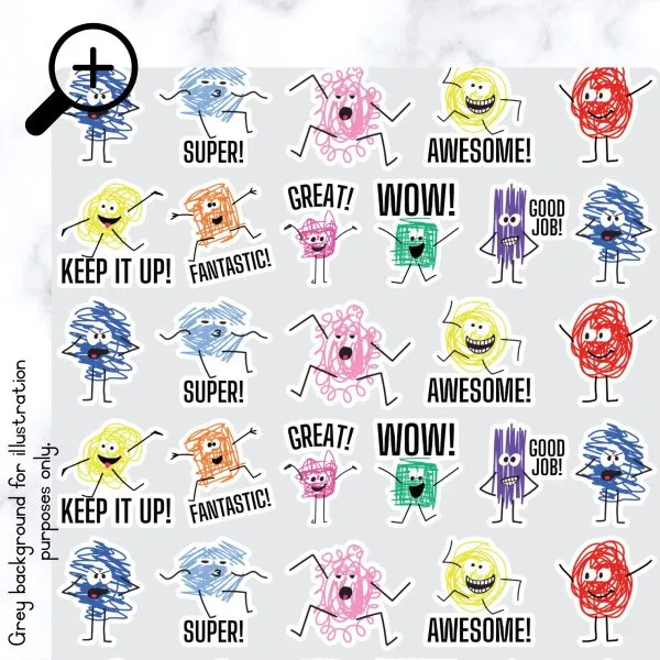 Stickers English - B