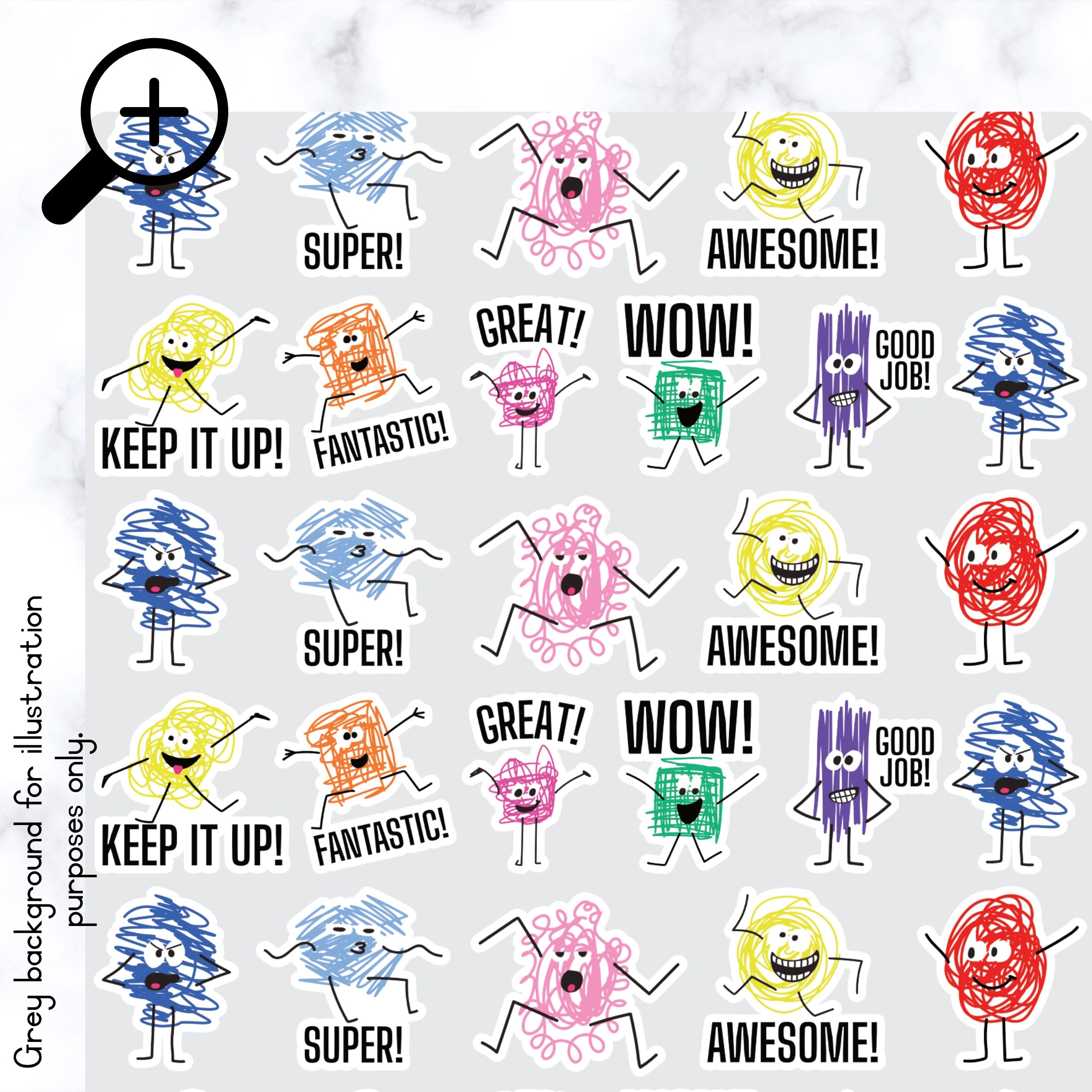 Stickers English - B