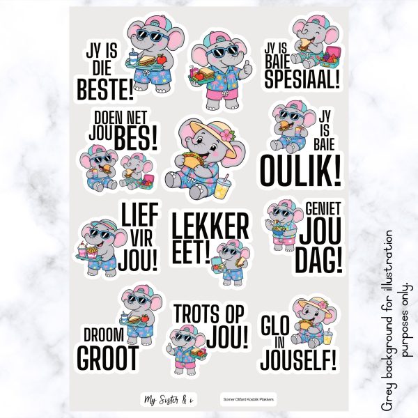 Somer Olifante Kosblik Plakkers