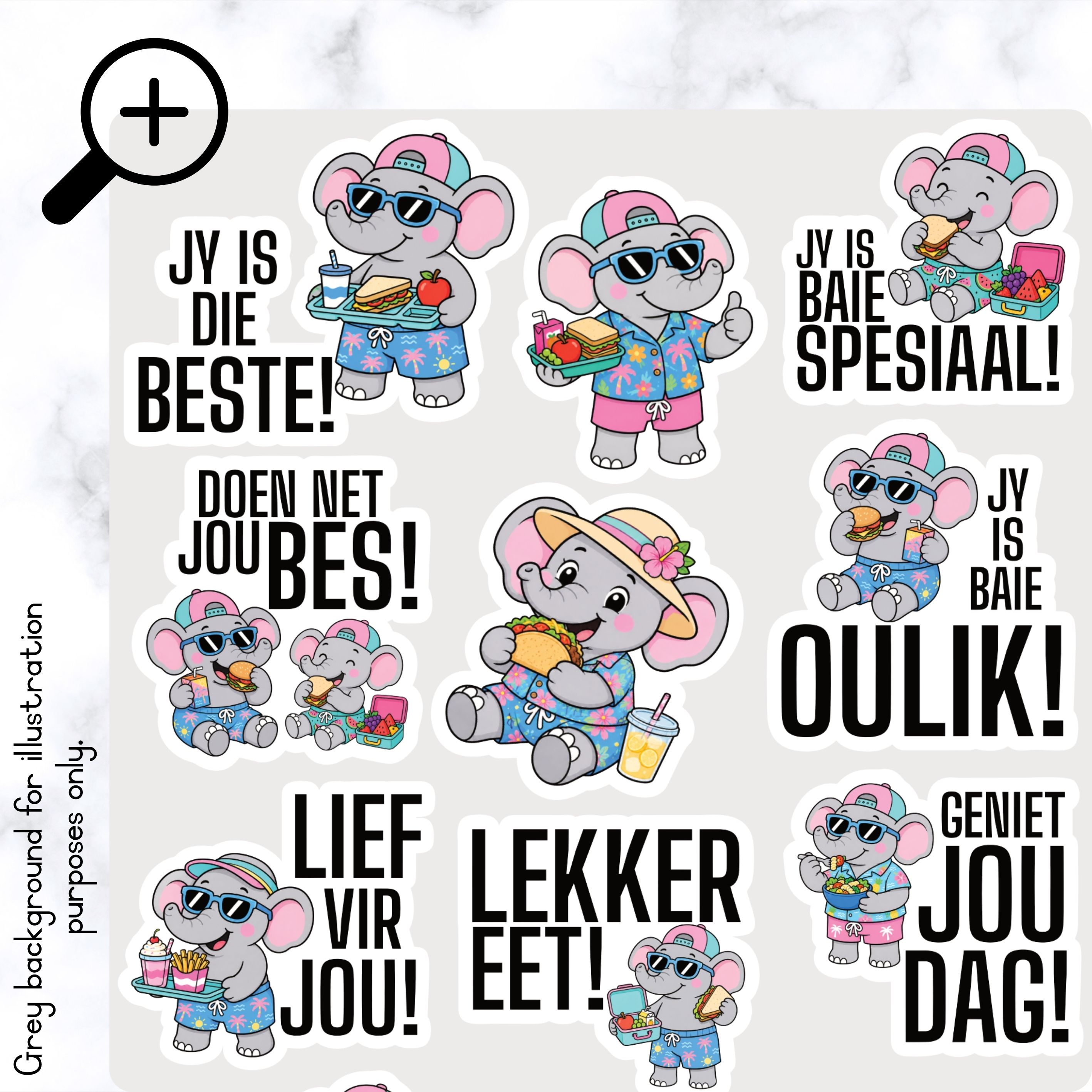 Somer Olifante Kosblik Plakkers