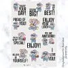 Summer Elephant Lunch Box Stickers